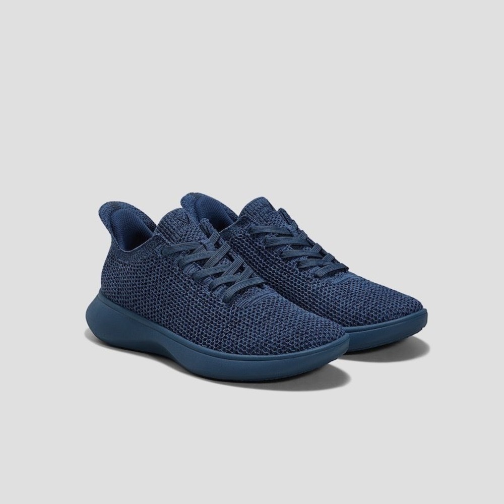 VIVAIA Navy Blue Knit Slip On Sneakers Unisex EU 39 Women 8 Men 6.5